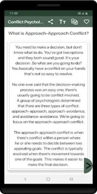 Conflict Psychology android App screenshot 1