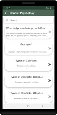 Conflict Psychology android App screenshot 2